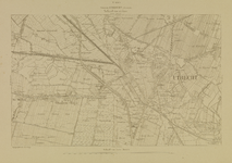 214044 Topografische kaart van de stad Utrecht met wijde omgeving; met weergave van de verkavelingen, bebouwing, wegen, ...